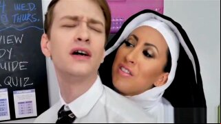 HUNGRY CHRISTIAN NUN fucks students